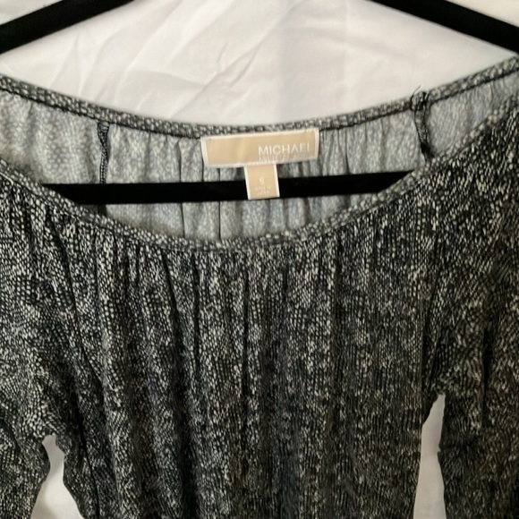 MICHAEL Michael Kors:Black/Gray Snakeskin inspire top-elastic sleeves & bottom-S - Picture 8 of 16